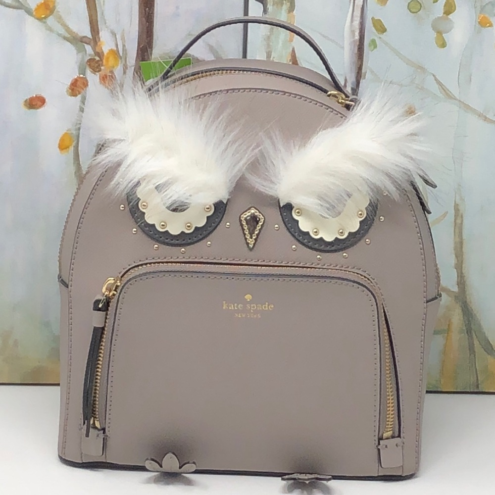 Nwt Kate Spade Owl tomi leather backpack